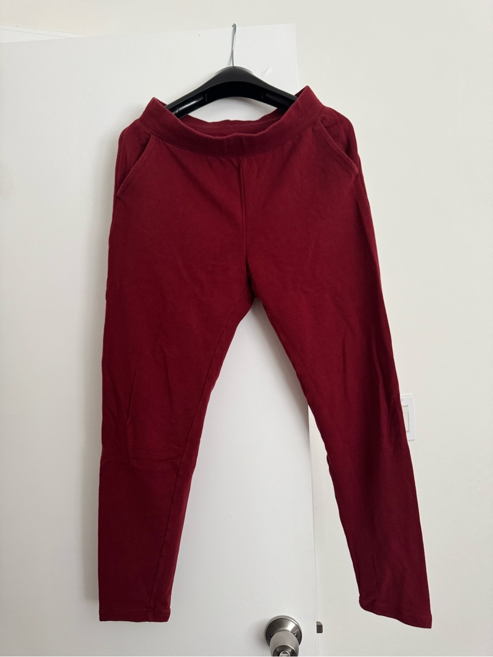 Uniqlo Women’s Burgundy Cotton Spandex Ankle Leggings Size M